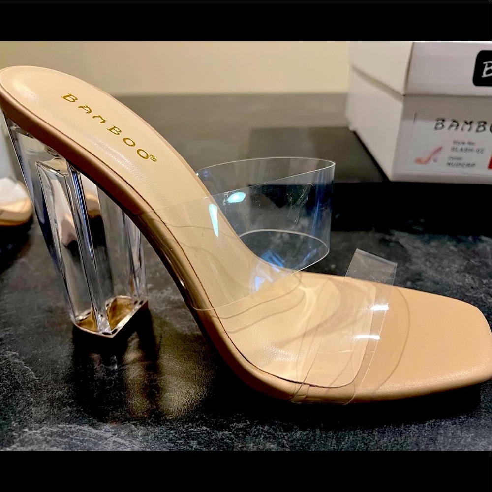 Nude/Clear Heels